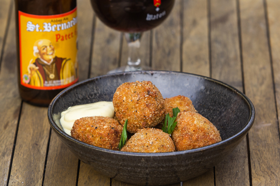 Belgian pork croquettes